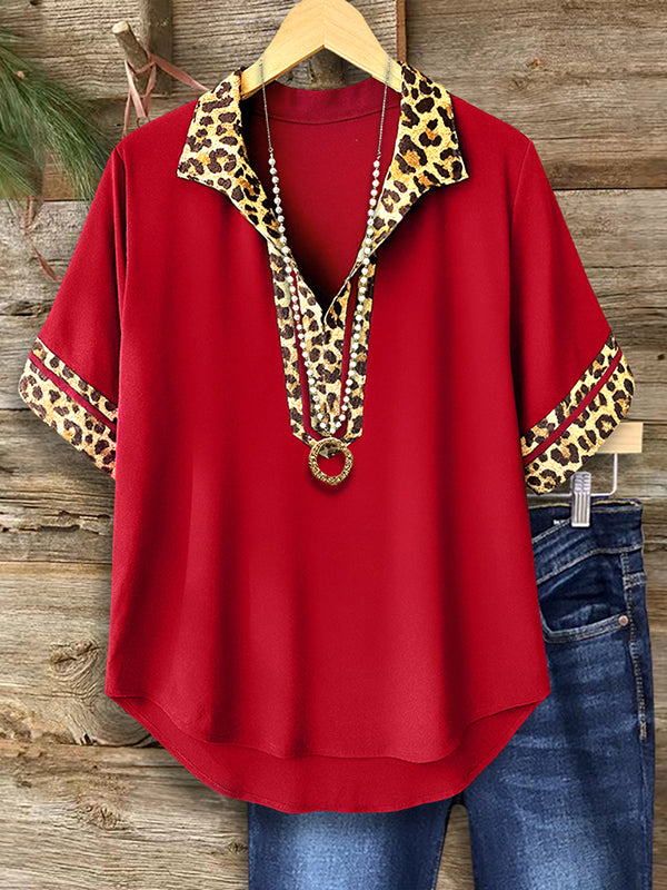 Wild Accent V-Collar Blouse