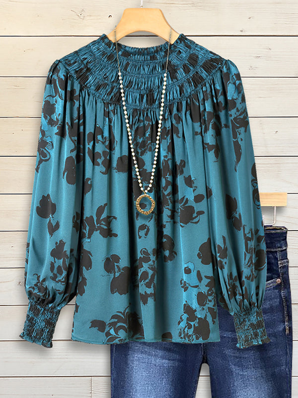 Smocked Elegance Puff Sleeve Blouse