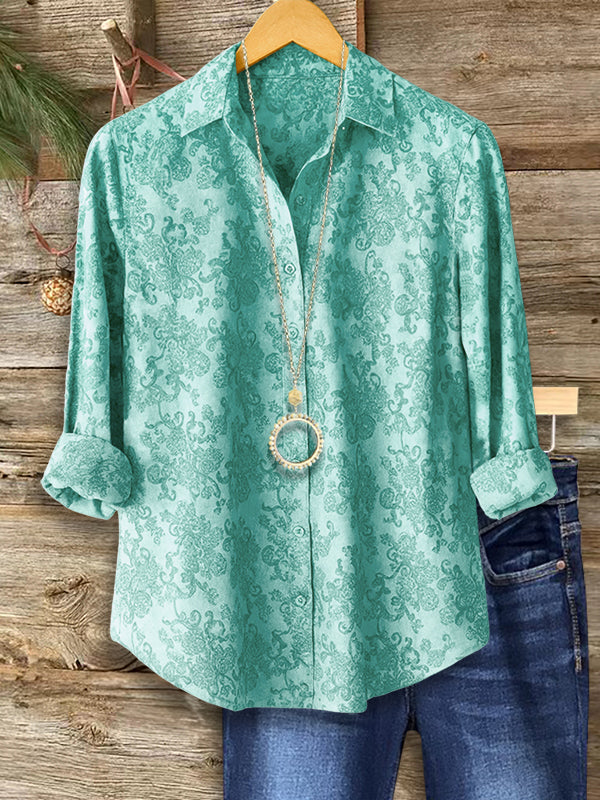 Aqua Breeze Button-Up Shirt