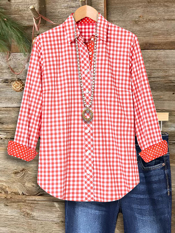 Classic Gingham Button-Down Shirt