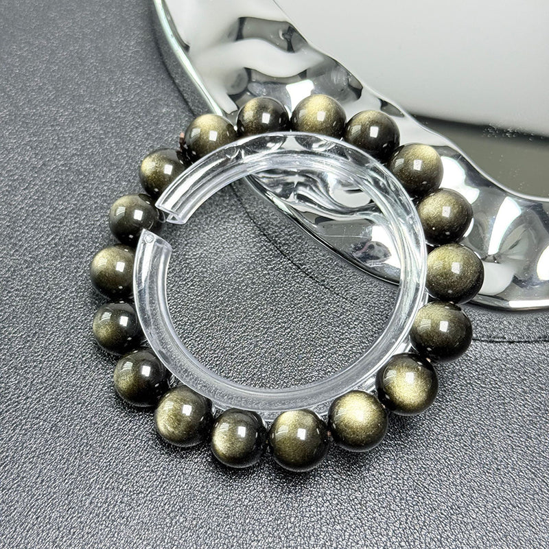 Golden Aura Beaded Bracelet