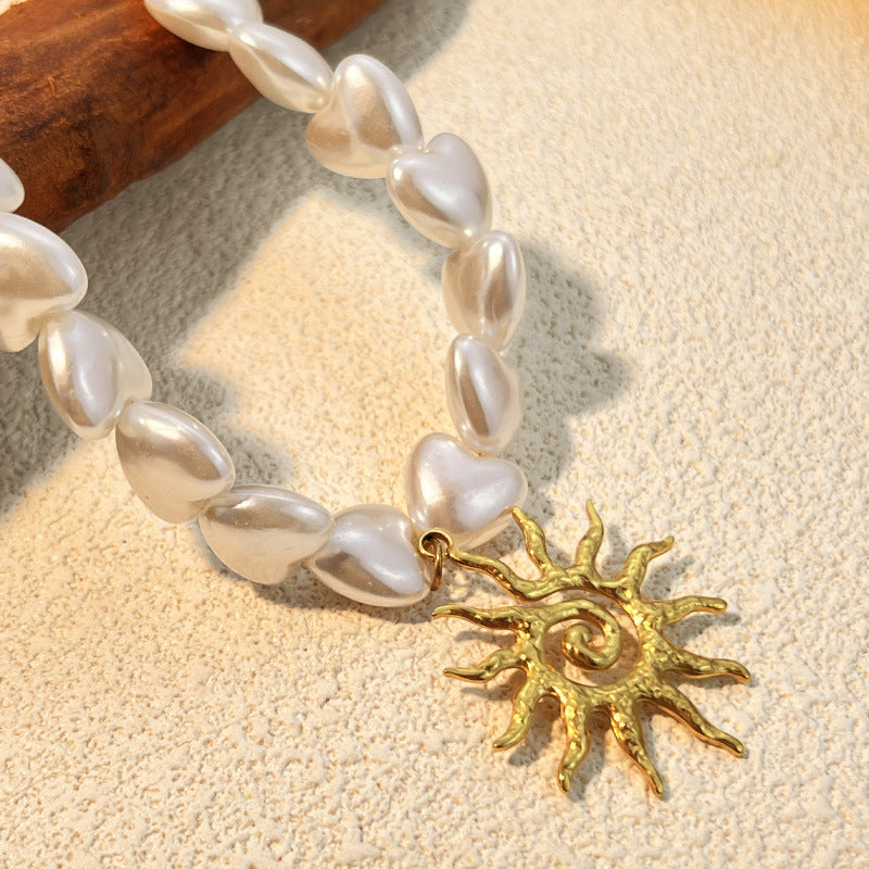 Golden Sun Pearl Necklace