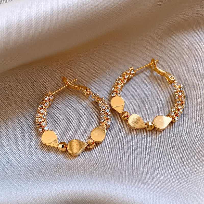 Golden Glow Hoop Earrings