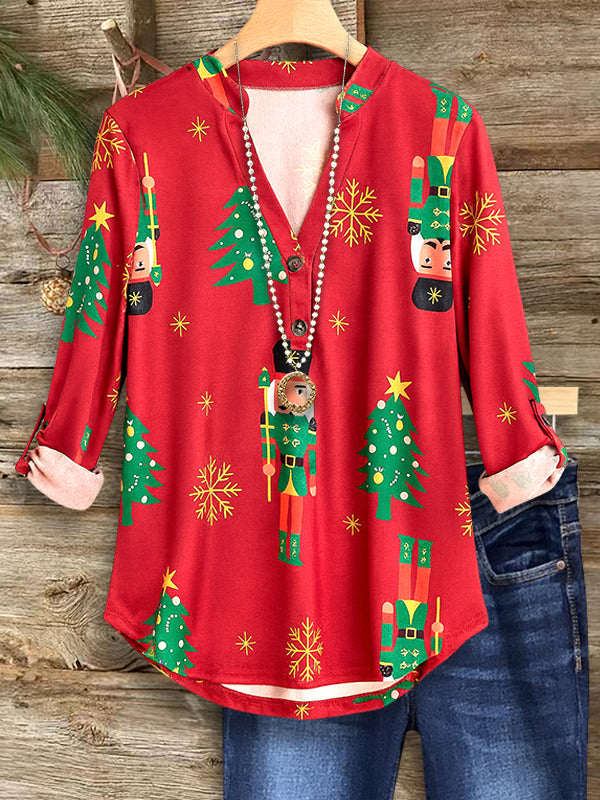 Nutcracker Cheer Blouse