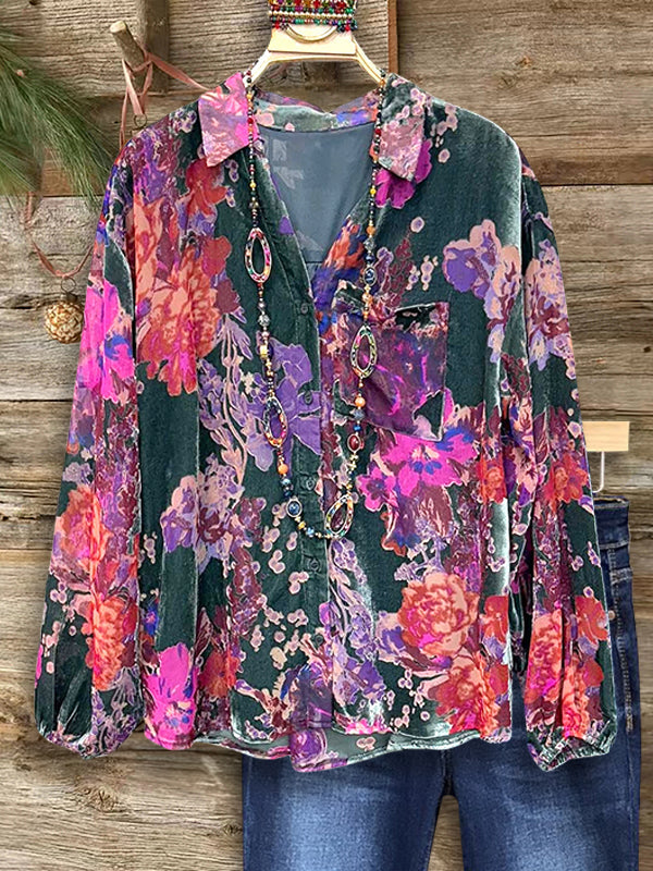 Blooming Velvet Garden Blouse