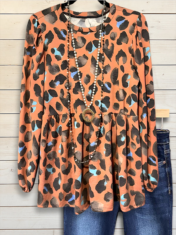 Wild Sunset Leopard Top