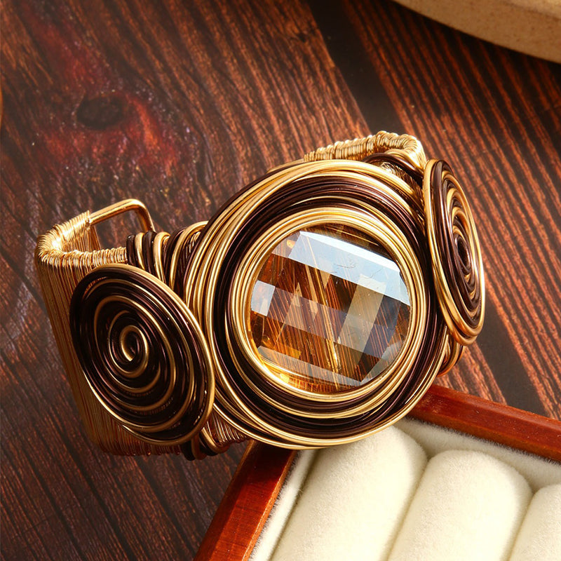 Golden Spiral Statement Cuff
