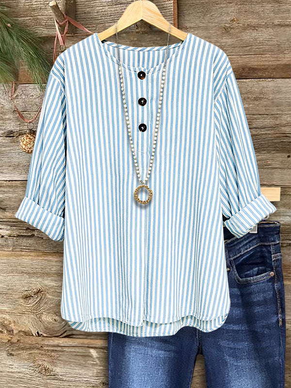 Classic Striped Casual Top