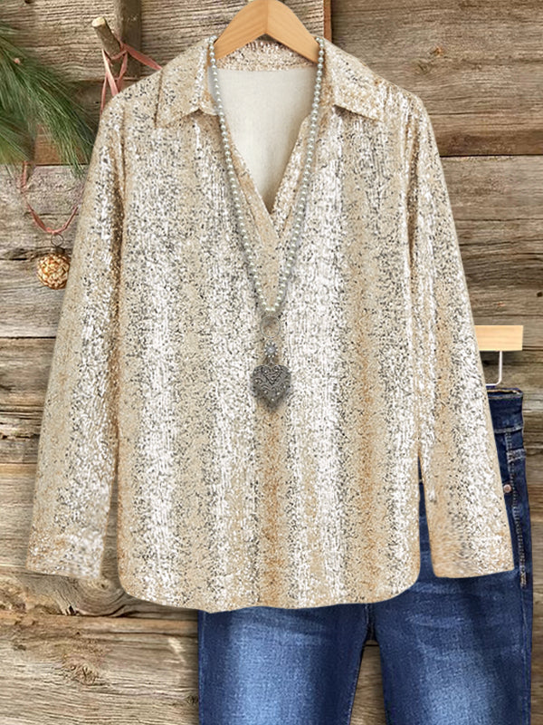 Glow Sequin Blouse
