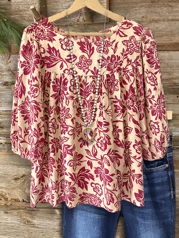Rose Garden Peasant Blouse