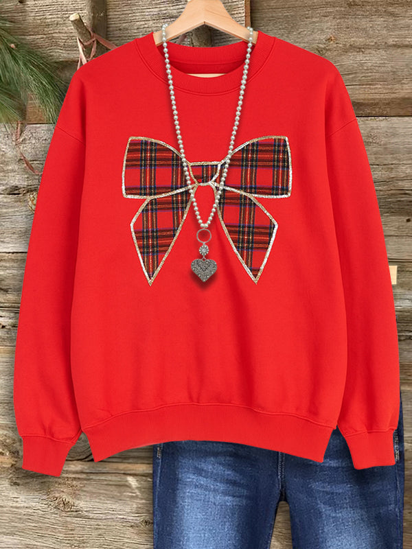 Holiday Bow Crewneck Sweatshirt