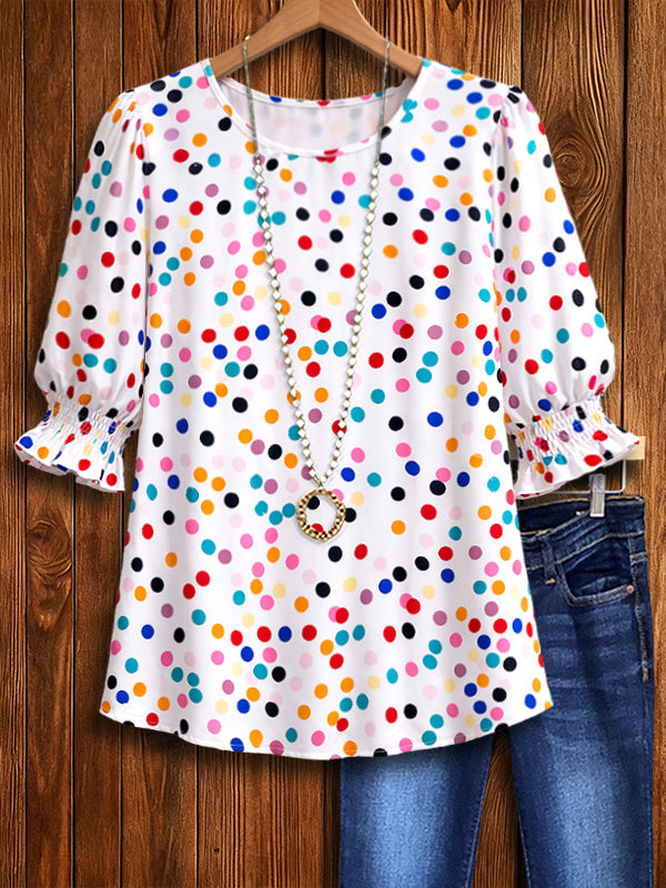 Playful Confetti Dot Top