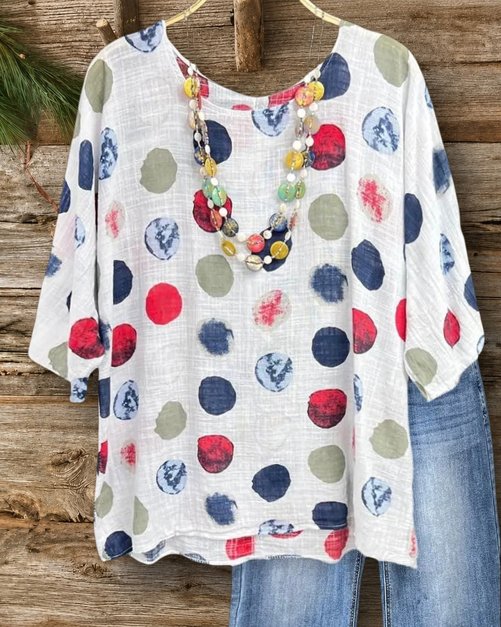 Multicolor Graphic Print Casual Wear Blouse