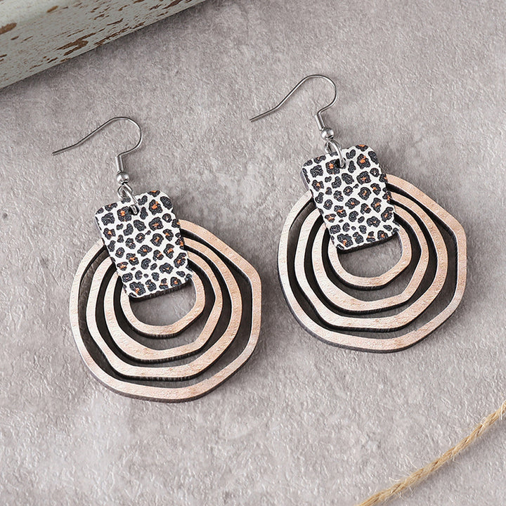 Wooden Hoop Earrings