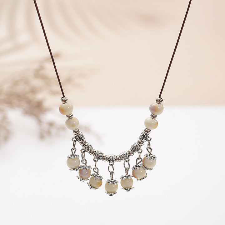 Ethnic Style Ceramic Necklace