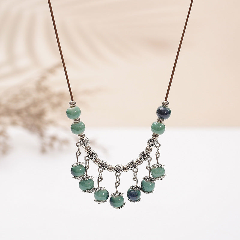 Ethnic Style Ceramic Necklace