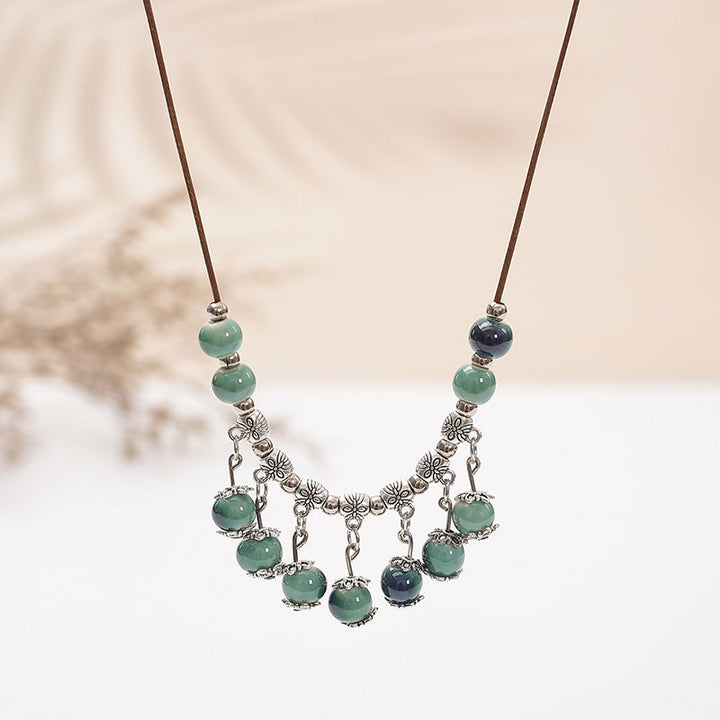 Ethnic Style Ceramic Necklace