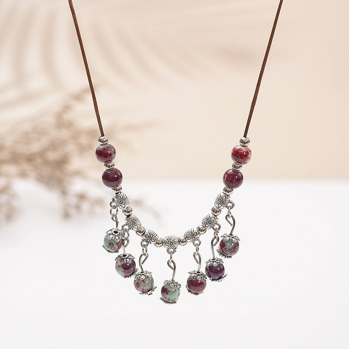 Ethnic Style Ceramic Necklace