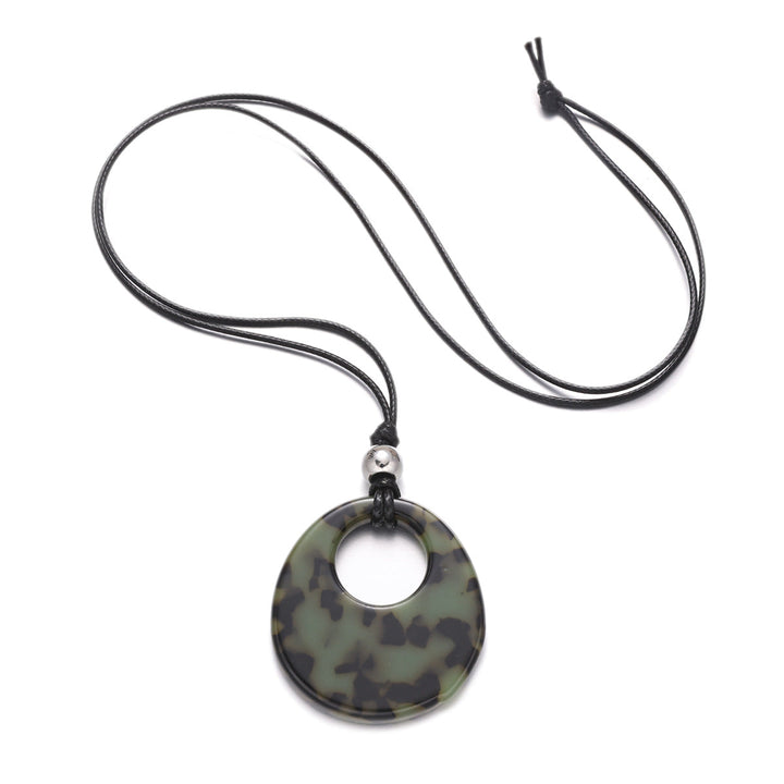 Leopard Print Pendant Necklace
