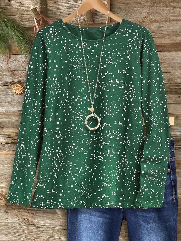 Starry Night Crew Neck Top
