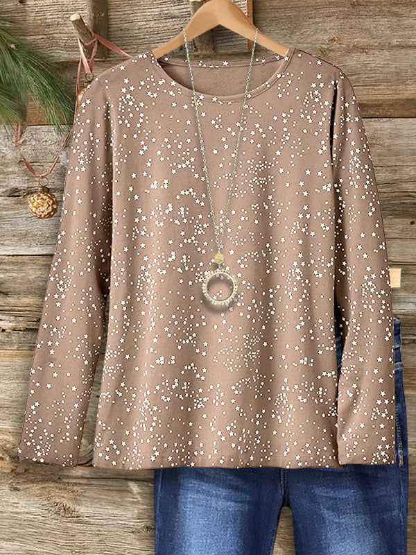 Starry Night Crew Neck Top