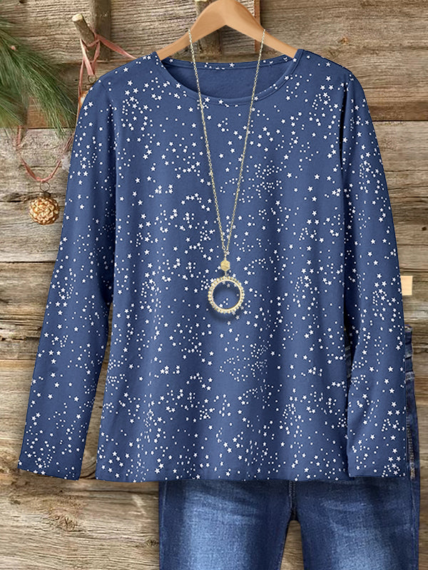 Starry Night Crew Neck Top