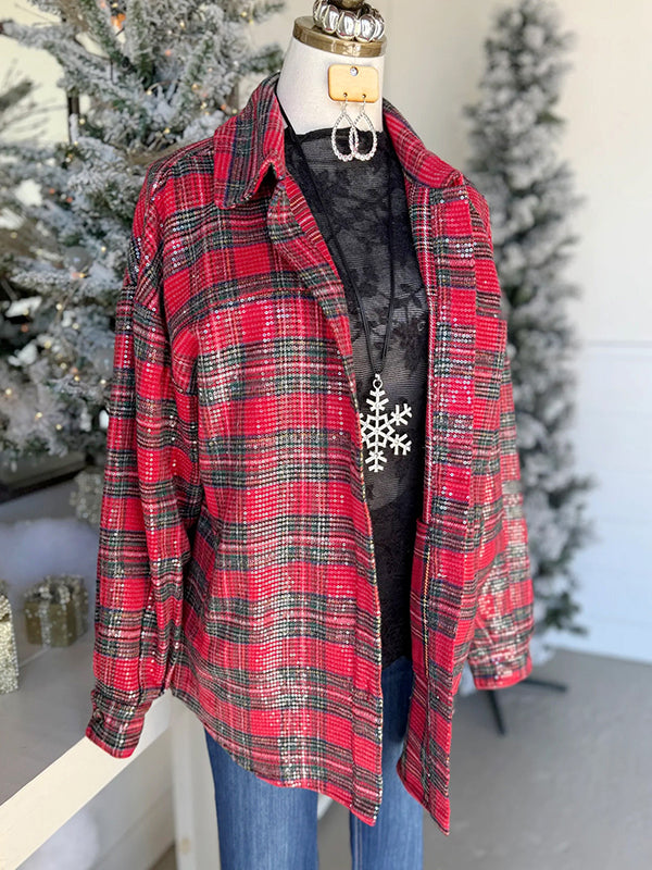 Festive Plaid Glow Shirt