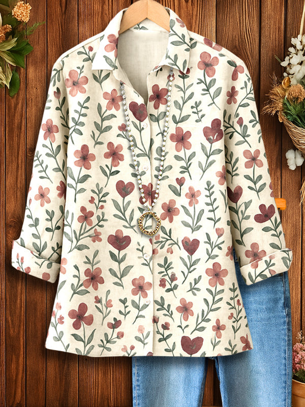 Meadow Breeze Floral Button Shirt