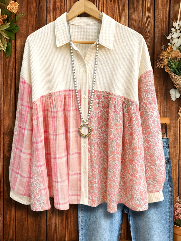 Soft Patchwork Prairie Button Shirt