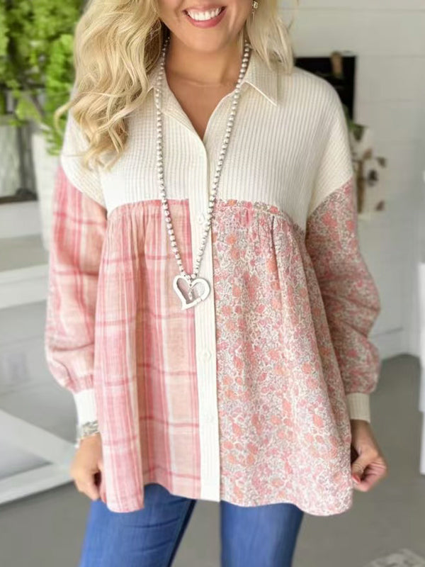 Soft Patchwork Prairie Button Shirt