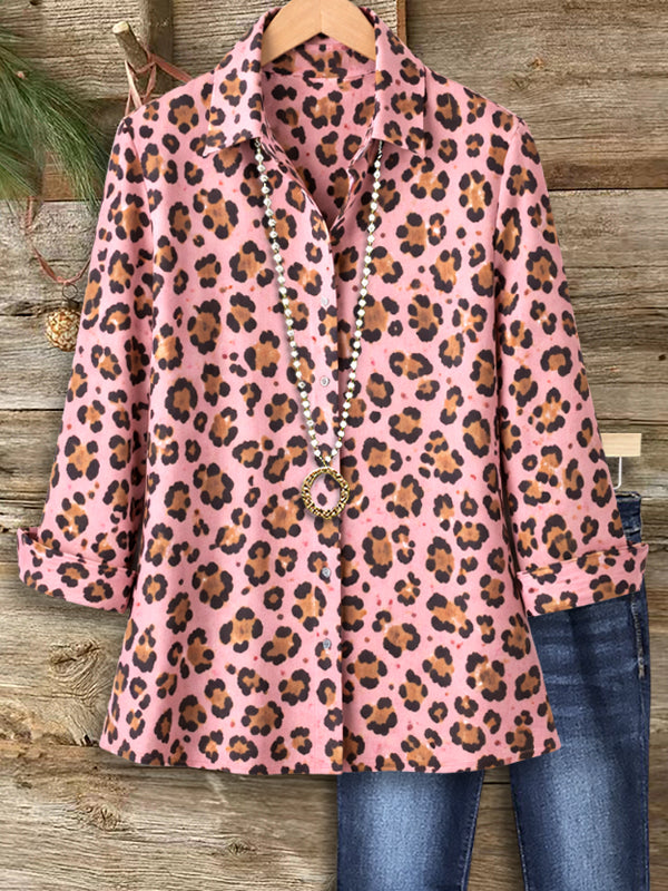 Rosie Wild Leopard Button-Up Shirt