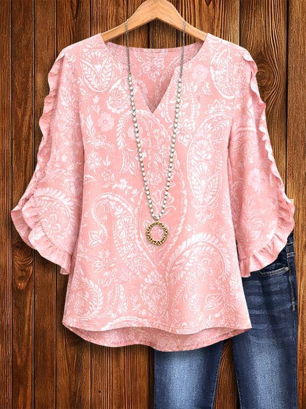 Blush Paisley Breeze Blouse