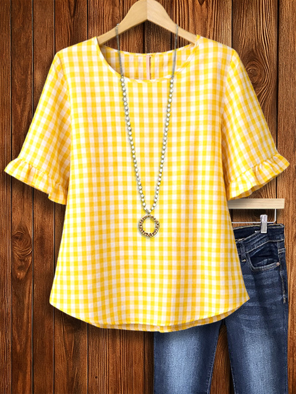 Sunny Picnic Gingham Tee