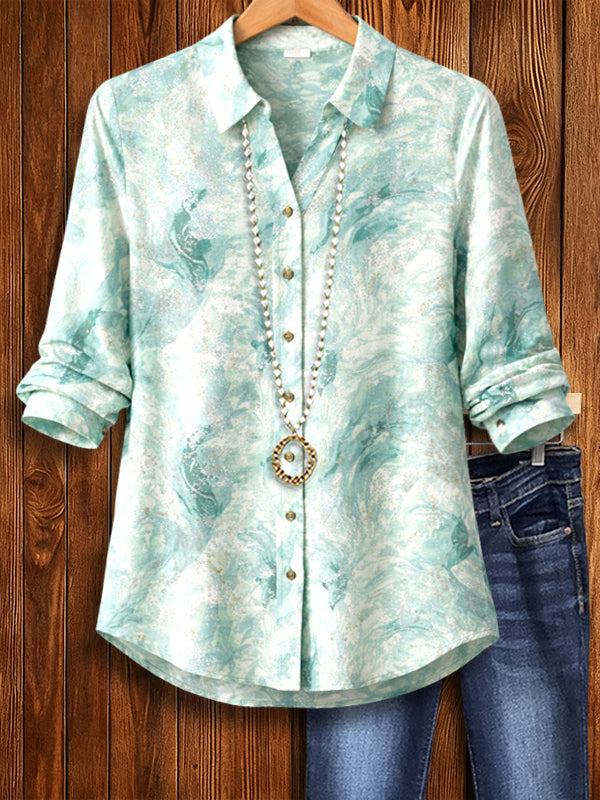 Ocean Breeze Marble Shirt