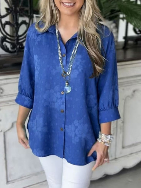 Classic Indigo Button-Up Shirt