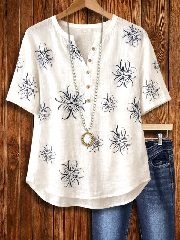 Minimal Bloom Casual Tee