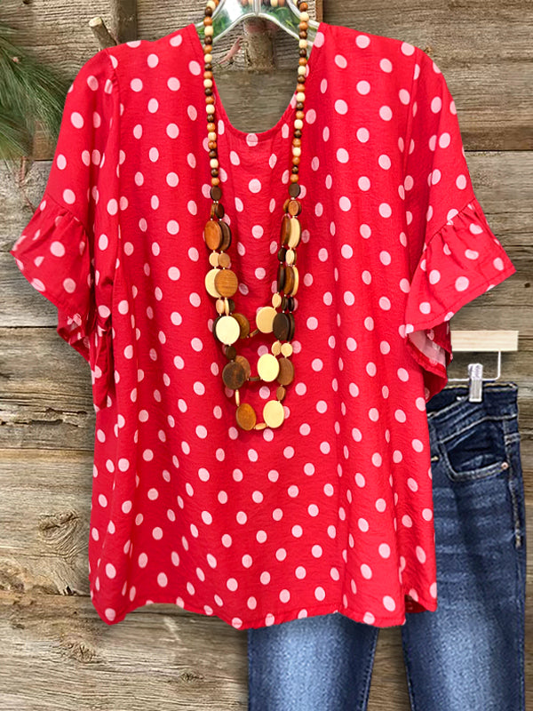Americana Starburst Peasant Top
