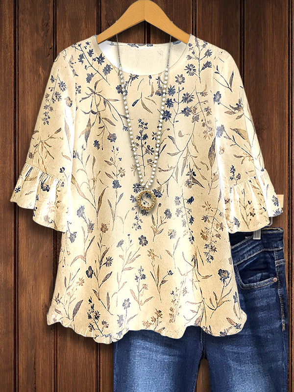 Bloom Ruffled Sleeve Blouse