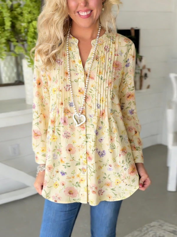 Sunshine Meadow Pintuck Blouse