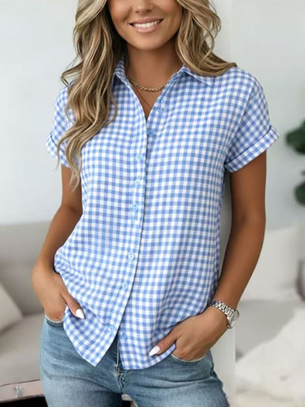 Classic Blue Gingham Shirt
