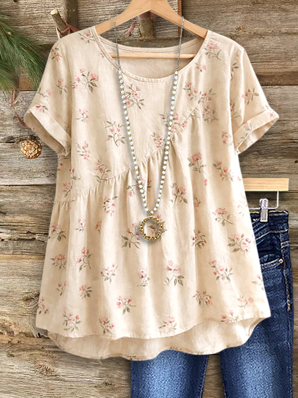Soft Petal Gathered Blouse