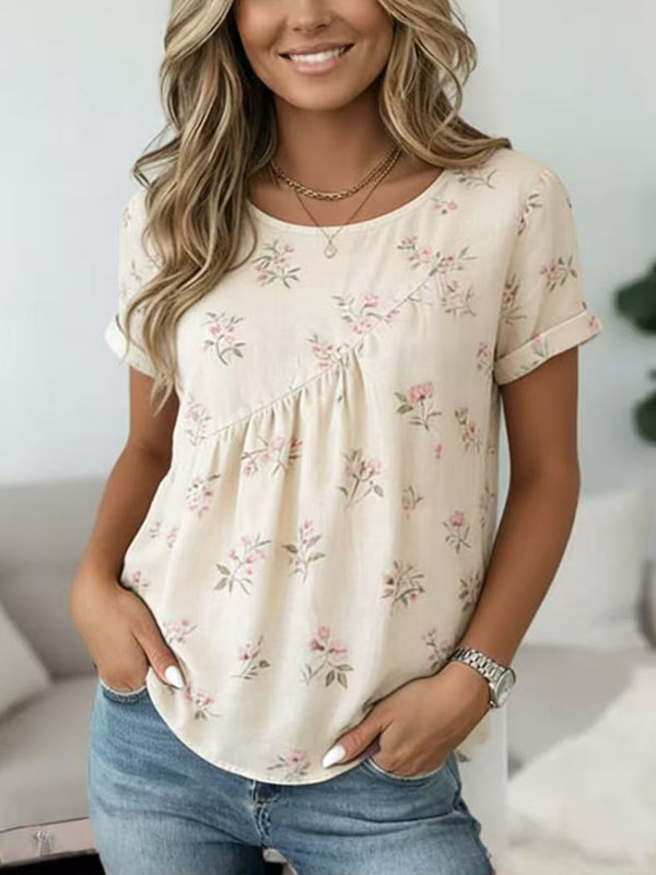 Soft Petal Gathered Blouse