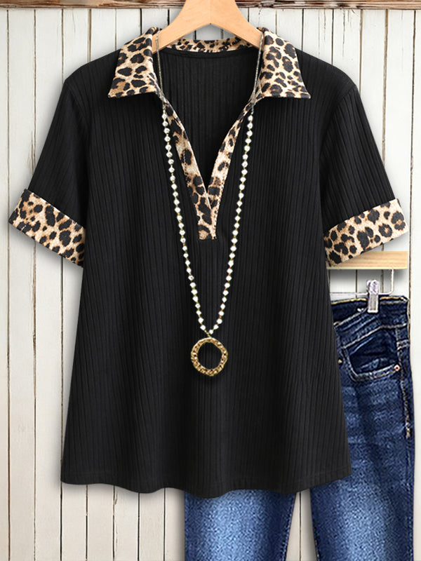 Urban Chic Leopard Trim Top