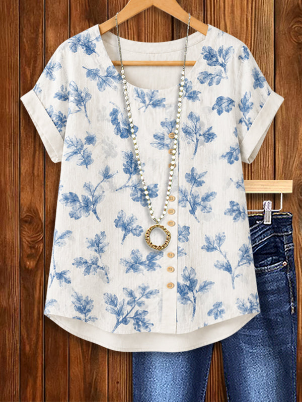 Coastal Breeze Button Front Top
