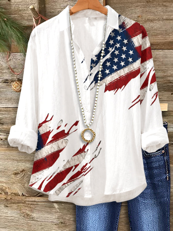Liberty Brushstroke Button Shirt