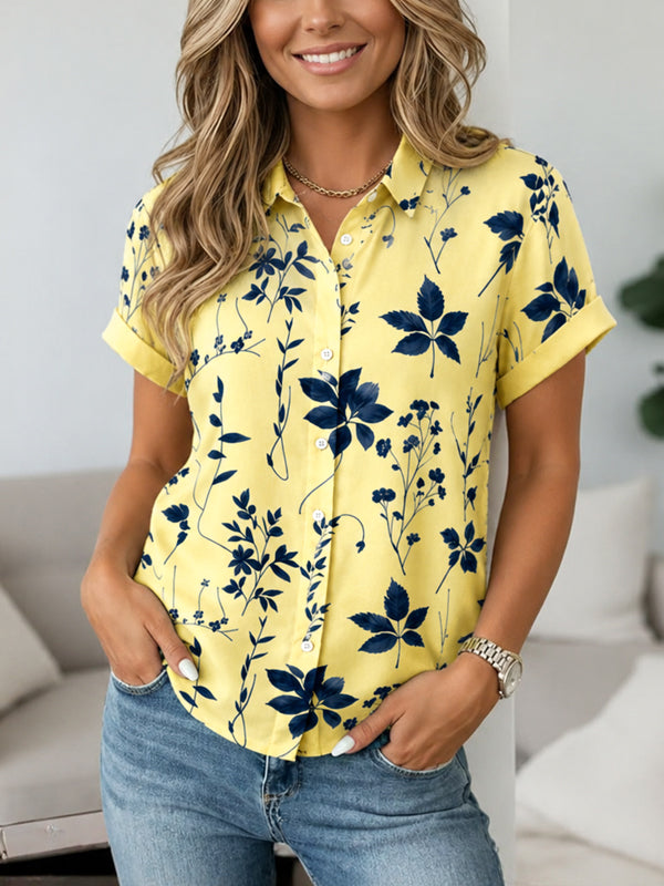 Lemon Meadow Floral Shirt