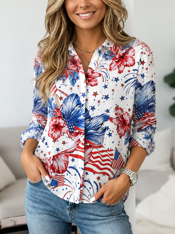 Freedom Fireworks Button Shirt