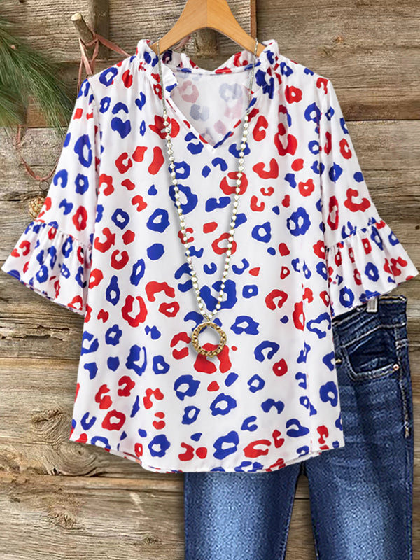 Liberty Pop Ruffle Blouse