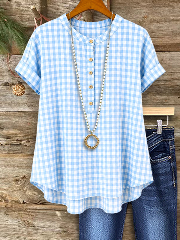 Bluebell Gingham Top