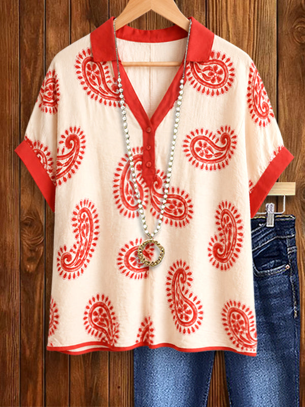 Sunset Paisley Camp Shirt